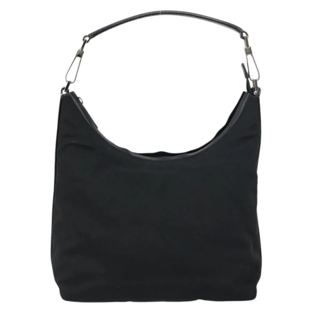 Authentic GUCCI Shoulder Bag Nylon Black Silver 000 0602 3754 - Picture 9 of 16
